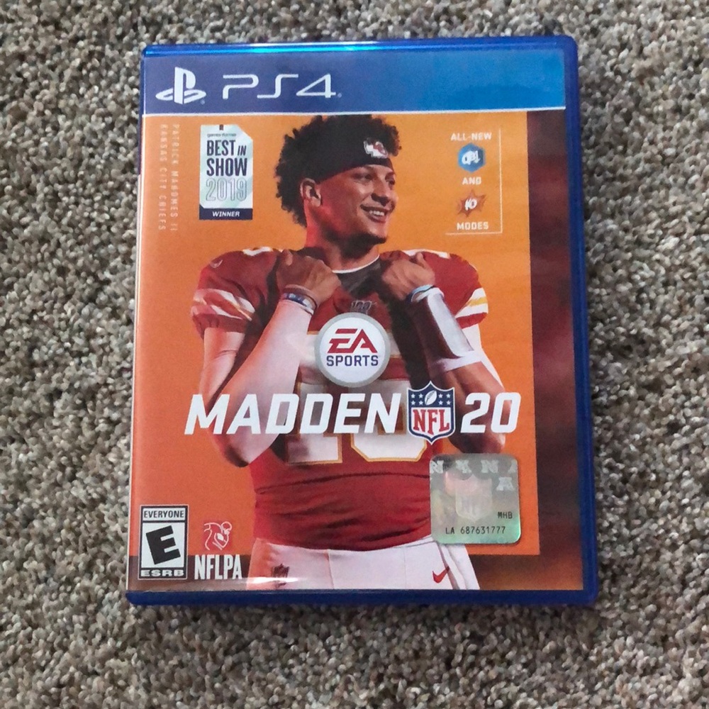 Madden nfl 20 ps4 game